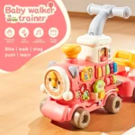 5 In 1 Baby Walker Train Ride On Educational Toy for Kids 6M+ - Image 5