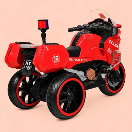 kids police bike blue
