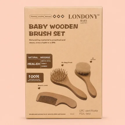 BABY WOODEN BRUSH SET