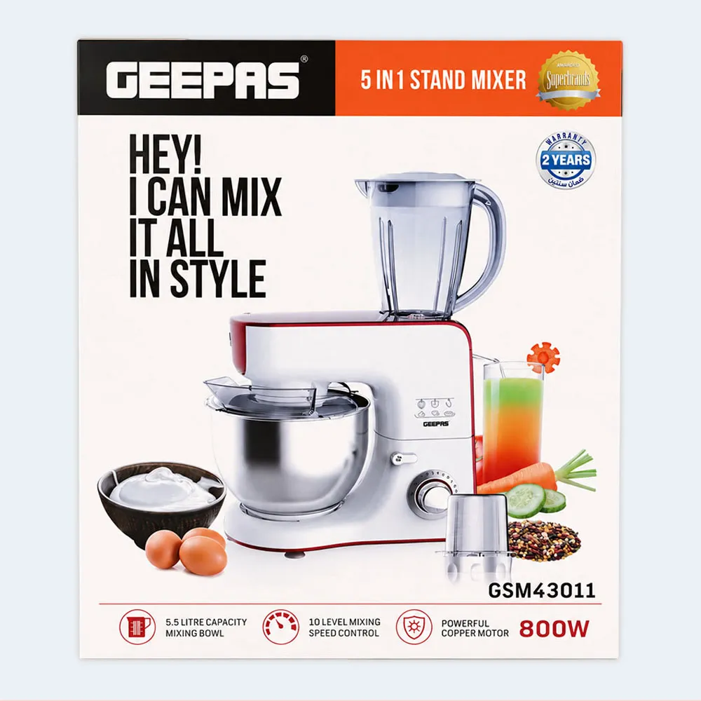 geepas 5 in 1 stand mixer 5.5l geepas 5 in 1 stand mixer 5.5l