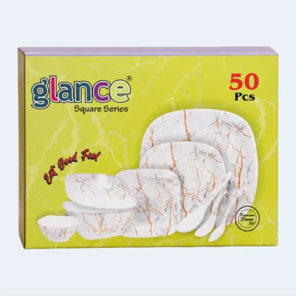 Glance 50 Pieces Square Dinner Set