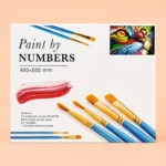 Paint by Numbers Canvas Art Kit 40x50cm with Brushes Set - Image 2