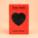 Teen Style Knee High Nylon Socks for Girls Fashion Wear (Black)