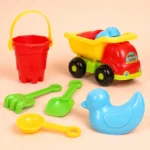 Kids Beach Truck Toy Set with Sand Play Accessories Fun - Image 2