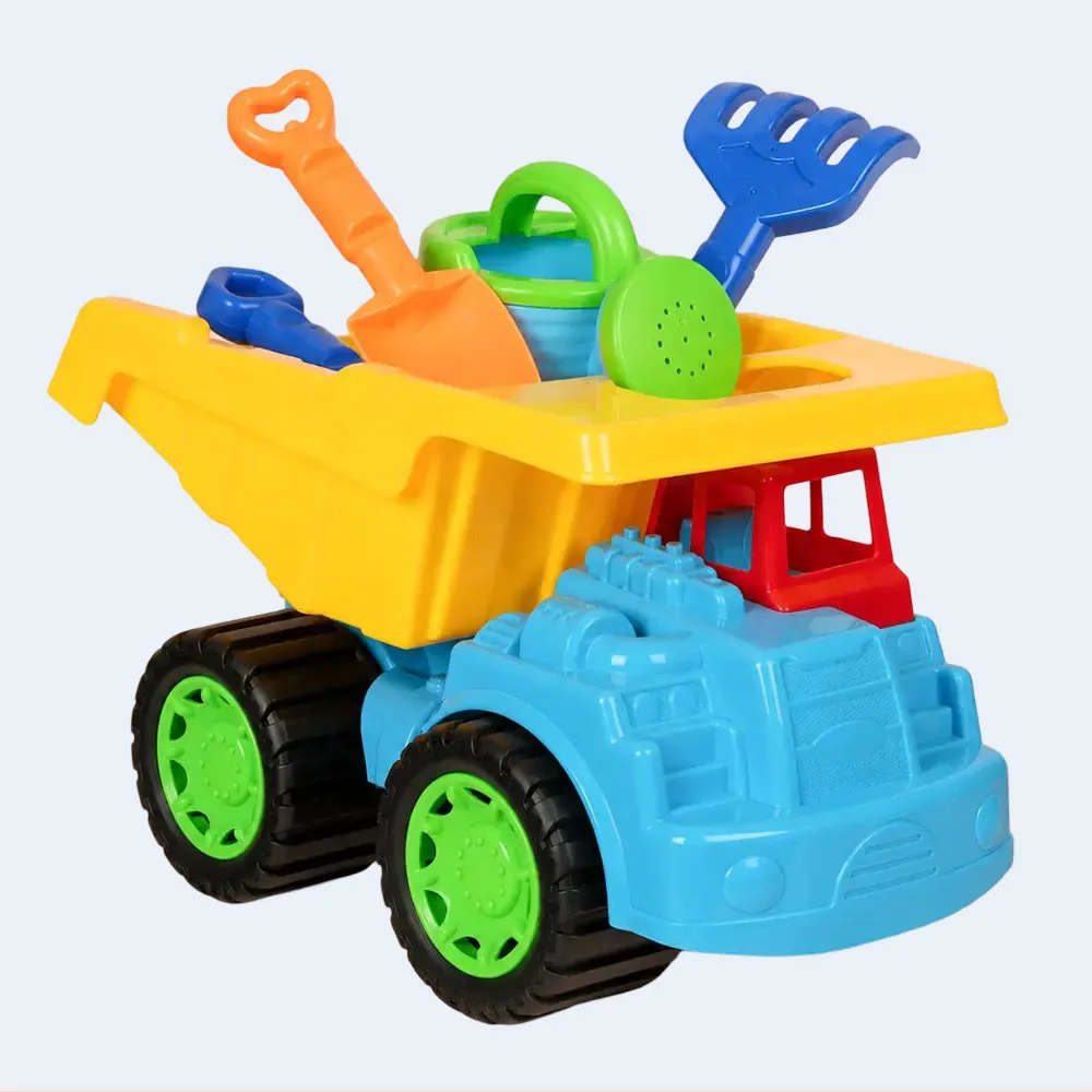 Kids Beach Dump Truck Toy Set with Sand Play Accessories Kids Beach Dump Truck Toy Set with Sand Play Accessories