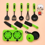 Little Kitchen Cooking Toy Set for Kids Pretend Play Fun - Image 2