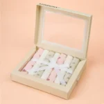 Baby Girls Cotton Washcloth Set 7PCS Soft Floral Face Towels Kit - Image 3