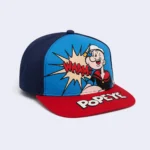Kids Popeye Cartoon Baseball Cap with Red Brim – Blue & Navy - Image 2