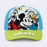 Kids Disney Mickey & Friends Character Baseball Cap – Blue & Green