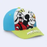 Kids Disney Mickey & Friends Character Baseball Cap – Blue & Green - Image 2
