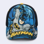 Kids Batman Caped Crusader Character Baseball Cap – Black & Blue