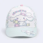 Kids Cinnamoroll Candy Print Baseball Cap – White & Pastel Blue