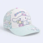Kids Cinnamoroll Candy Print Baseball Cap – White & Pastel Blue - Image 2