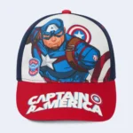 Kids Marvel Captain America Character Baseball Cap – Red & Blue