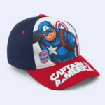 Kids Marvel Captain America Character Baseball Cap – Red & Blue - Image 2