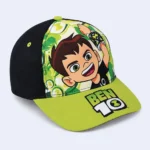 Kids Ben 10 Character Baseball Cap with Logo – Black & Green - Image 2