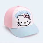 Kids Hello Kitty Glitter Baseball Cap – Pink & Light Blue - Image 2