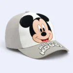Kids Disney Mickey Mouse Character Baseball Cap – Grey & White - Image 2
