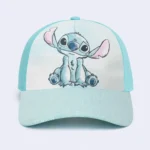 Kids Disney Stitch Glitter Baseball Cap – Aqua Blue