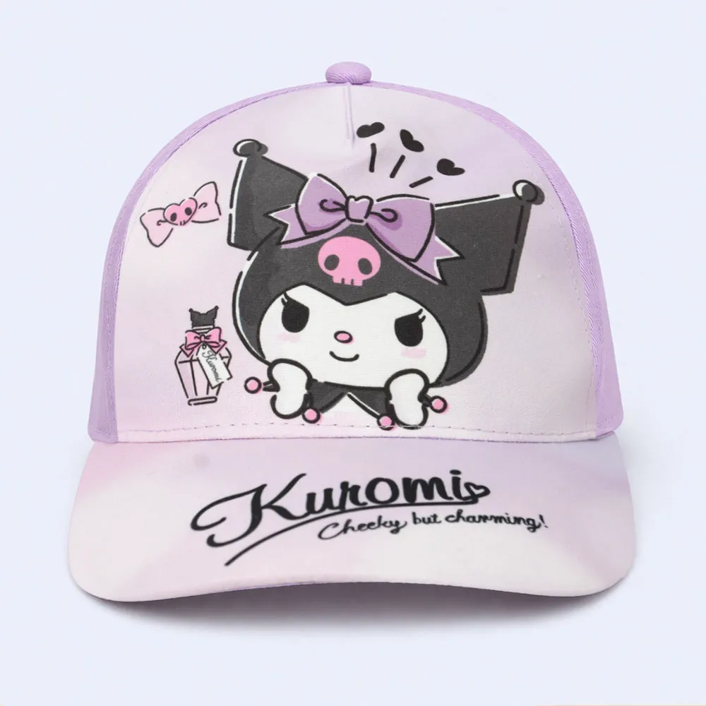 Kids Kuromi Character Baseball Cap – Pink & Purple Kids Kuromi Character Baseball Cap – Pink & Purple - Image 1