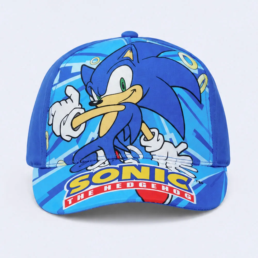 Kids Sonic the Hedgehog Character Baseball Cap – Blue Kids Sonic the Hedgehog Character Baseball Cap – Blue - Image 1