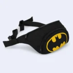Kids Batman Logo Waist Bag – Black & Yellow - Image 2