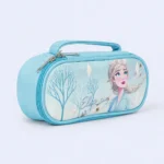 Kids Frozen Elsa Blue Pencil Case with Carry Handle - Image 2