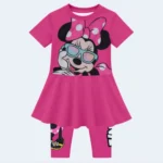 Girls Minnie Mouse 2-Piece Pink Swimwear Set – Age 3-4