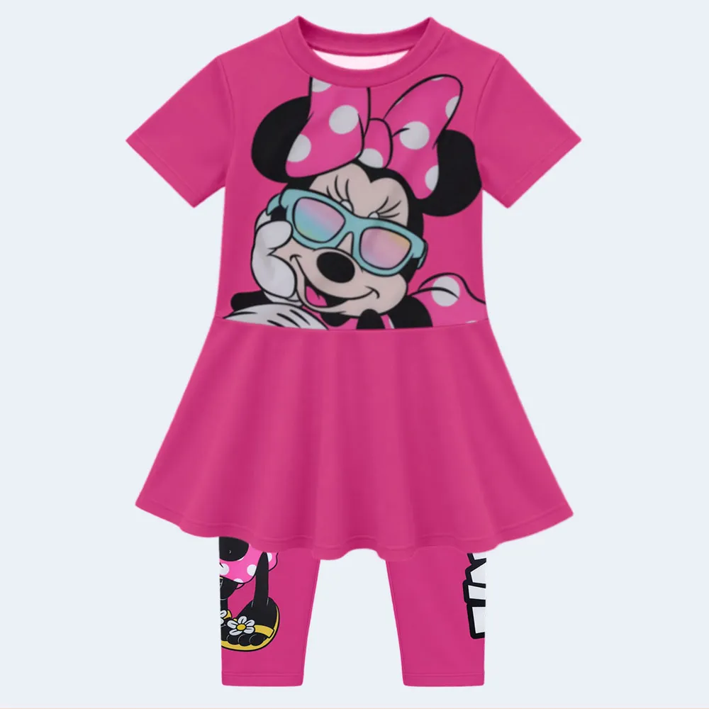 Girls Minnie Mouse 2-Piece Pink Swimwear Set – Age 3-4 Years Girls Minnie Mouse 2-Piece Pink Swimwear Set – Age 3-4 - Image 1