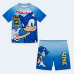 Boys Sonic the Hedgehog 2-Piece Swimwear Set – Blue, Age 3-4 Years