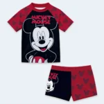 Boys Mickey Mouse Short Sleeve T-Shirt & Shorts Swimwear Set (6-7)