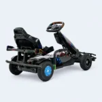 Kids Pedal Go Kart with Steering Wheel and Adjustable Seat - Image 3