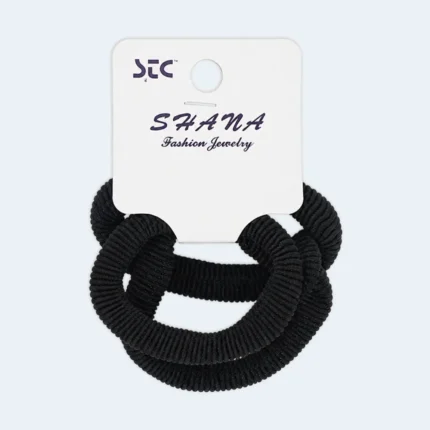 SHANA Ribbed Elastic Hair Ties Set for Women and Girls