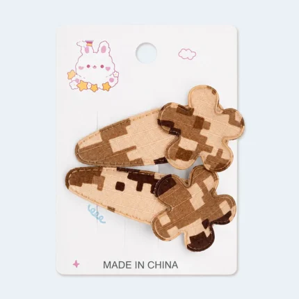 Kids Flower Design Snap Hair Clips