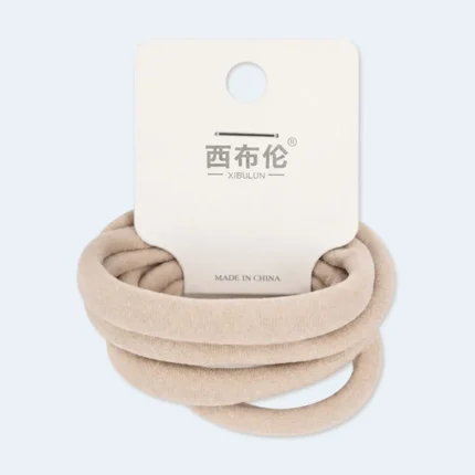 XIBULUN Soft Fabric Elastic Hair Ties Set for Women and Girls
