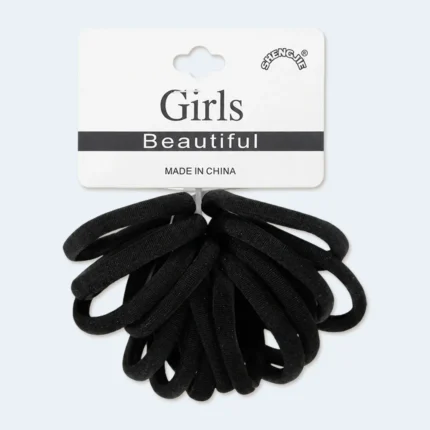 CHENGJIE Soft Fabric Elastic Hair Ties Set for Girls