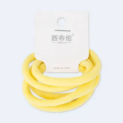 XIBULUN Soft Fabric Elastic Hair Ties Set for Women and Girls
