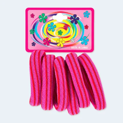 Thick Ribbed Elastic Hair Ties Set for Women and Girls