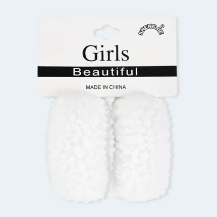 Girls Soft Fluffy Hair Ties Multipack