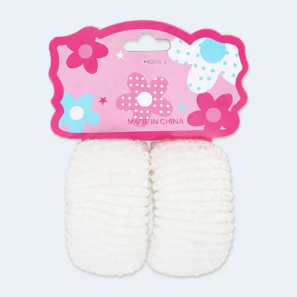 Girls Soft Textured Elastic Hair Ties Multipack