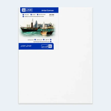 Q Line Artist Canvas 280 GSM Triple Gesso Primed Cotton Canvas