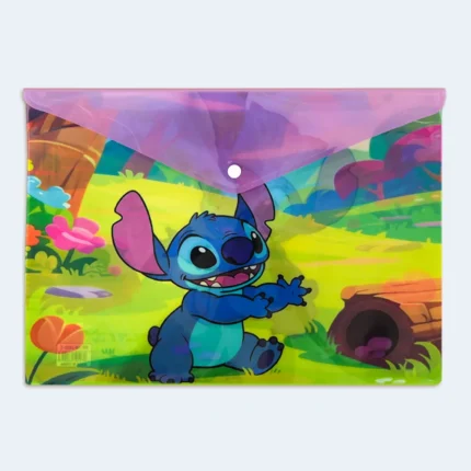 Kids Cartoon A4 Document File Folder with Snap Button