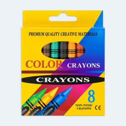 Kids Non-Toxic Color Crayons 8-Piece Creative Drawing Set
