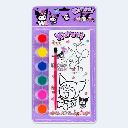 Kids Kuromi Painting Art Set with 6 Colors & Brush