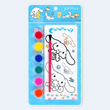 Kids Character Watercolor Painting Set with 6 Colors & Brush