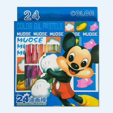 Kids 24 Colour Oil Pastels Set for Drawing and Art