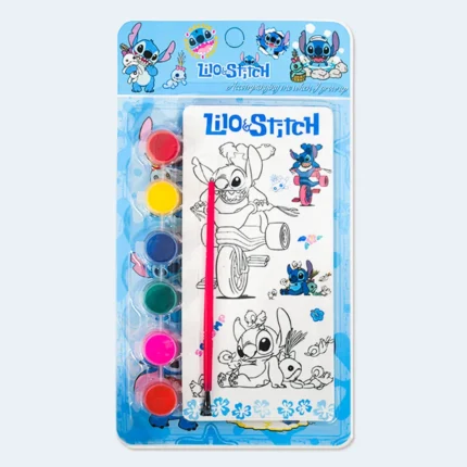 Kids Character Watercolor Painting Set with 6 Colors & Brush