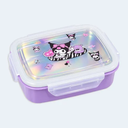 Kids Character Lunch Box with Locking Lid ( Purple )