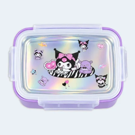 Kids Character Lunch Box with Locking Lid ( Purple )