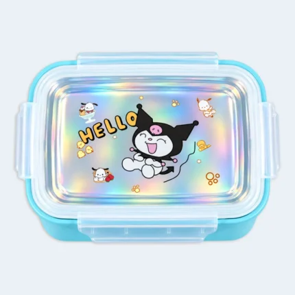 Kids Character Lunch Box with Locking Lid ( Blue )